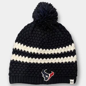 NEW Houston Texans NFL Knit Beanie Pom Pom '47 Brand Winter